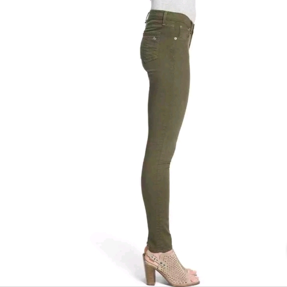 💎 Rag & Bone Olive Green The Skinny Jeans size 30 - Flawed Gem - Picture 2 of 14